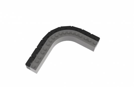 Rubber keyhole fender blocks